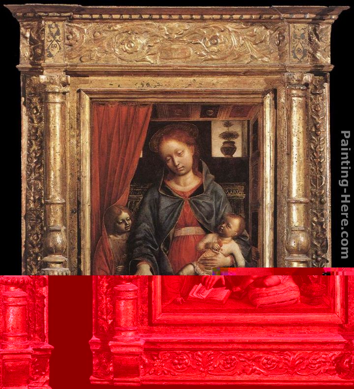 Madonna and Child with an Angel painting - Vincenzo Foppa Madonna and Child with an Angel art painting